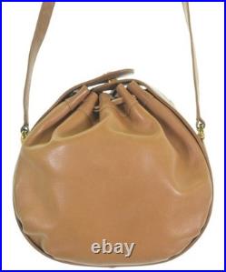 Gucci Vintage Shoulder Bag Beige Leather Old Style 0012561191 Authentic