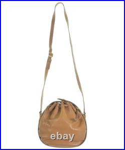Gucci Vintage Shoulder Bag Beige Leather Old Style 0012561191 Authentic