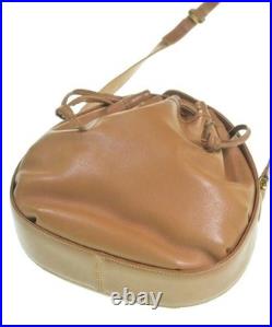 Gucci Vintage Shoulder Bag Beige Leather Old Style 0012561191 Authentic