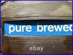 H. Vintage Heileman's Old Style Pure Brewed Lighted Spinning Barrel See Video