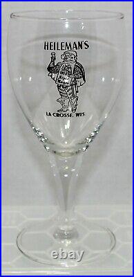 HEILEMAN'S OLD STYLE LAGER VINTAGE 1930's A. C. L. TULIP STYLE BEER GLASS