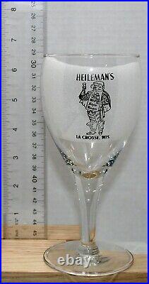HEILEMAN'S OLD STYLE LAGER VINTAGE 1930's A. C. L. TULIP STYLE BEER GLASS