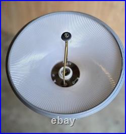 HUBBELL METAL PATHWAY LIGHT -vintage hat style- NEW old Stock bulb not included