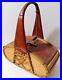 Hand-Bag-Purse-Old-Vintage-Picnic-Basket-Style-with-Leather-VHTF-01-ya