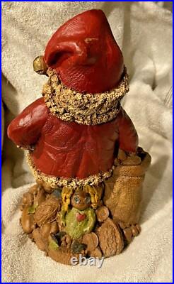 Handmade Numbered Artist 1980s Vintage Old World Style Santa Figurine