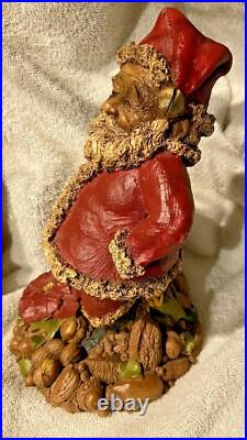 Handmade Numbered Artist 1980s Vintage Old World Style Santa Figurine