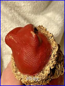 Handmade Numbered Artist 1980s Vintage Old World Style Santa Figurine