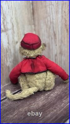 Handmade Vintage Style Creepy Old Looking Monkey Bellboy Monkey