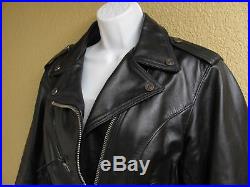 Harley Davidson Leather Jacket VTG SHOVELHEAD Old School STYLE 98121-99VW LARGE