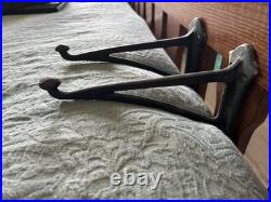 Heavy Duty Vintage Old Style Victorian Pattern Iron Bridge Cast Iron Brackets(2)