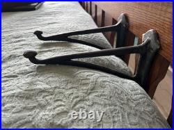 Heavy Duty Vintage Old Style Victorian Pattern Iron Bridge Cast Iron Brackets(2)