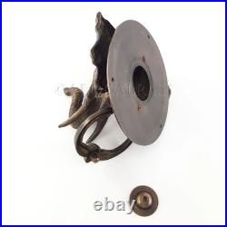 Heavy Solid Brass Elephant Door Knocker Antique Vintage old Style Banger trunk