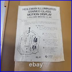 Heileman's OLD STYLE Vintage Beer Light Sign Waterfall MOTION SEE VIDEO