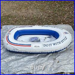 Heileman's Old Style Beer Vintage Inflatable Raft Boat Float, Do It With Style