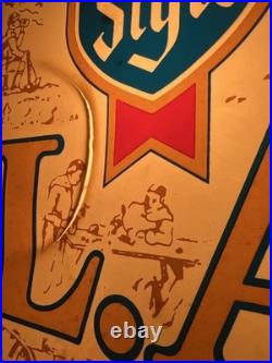 Heileman's Old Style L. A. Light Up Sign Crack