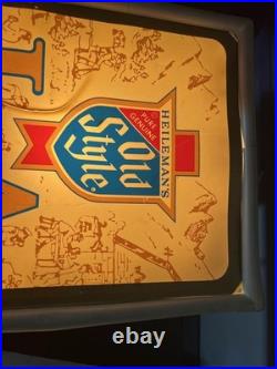 Heileman's Old Style L. A. Light Up Sign Crack