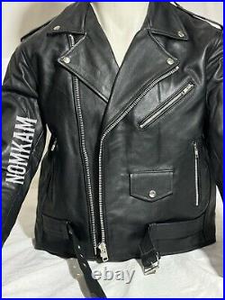 Highway Leather Old School Police Style Motorcycle Leather Jacket 2 Ammo pocket