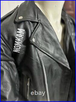 Highway Leather Old School Police Style Motorcycle Leather Jacket 2 Ammo pocket