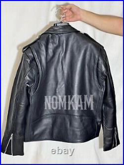 Highway Leather Old School Police Style Motorcycle Leather Jacket 2 Ammo pocket