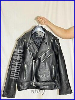 Highway Leather Old School Police Style Motorcycle Leather Jacket 2 Ammo pocket