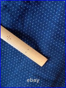 Indigo Kasuri Kimono Cotton Old Cloth Vintage Style Size 127 120 30