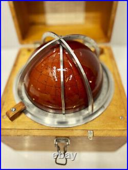 Instrument sale, Original Refurbished Vintage Old Style Ship Wooden Box Globe