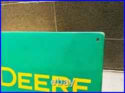 JOHN DEERE SIGN GARAGE VINTAGE OLD STYLE WOOD ADVERTISING RUST REBEL ART 18x36