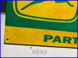 JOHN DEERE SIGN GARAGE VINTAGE OLD STYLE WOOD ADVERTISING RUST REBEL ART 18x36