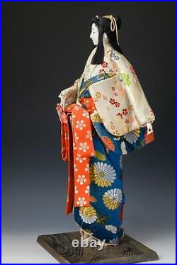 Japanese Old Vintage Beautiful Geisha Doll -Classic Style-
