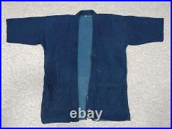 Japanese Vintage Sashiko Indigo Blue Old Kendo Jacket Size 2 Men made in Japan