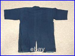 Japanese Vintage Sashiko Indigo Blue Old Kendo Jacket Size 2 Men made in Japan