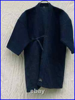 Japanese Vintage Sashiko Indigo Blue Old Kendo Jacket Size 2 Men made in Japan