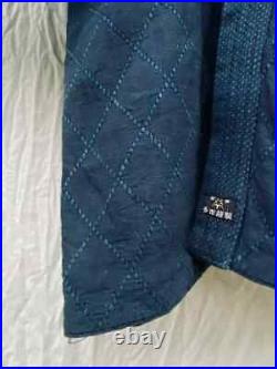 Japanese Vintage Sashiko Indigo Blue Old Kendo Jacket Size 2 Men made in Japan