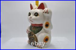 Japanese Waving Cat Maneki Neko Vintage Tradition Luck Pendant Old Style