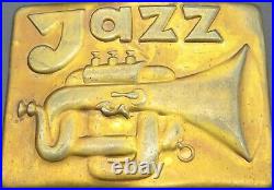 Jazz Music Trumpet Antique Old Style Back Hook Vintage Belt Buckle