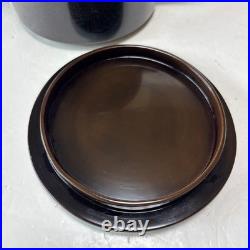Kaiseki Lacquered Wooden Tea Bathtub Japanese Tea Ceremony Vintage Old Style
