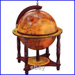 Kassel Classic Old Style World Globe 13 Diameter Chess Checkers Board Game Set