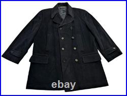 Kilgore Mens Angora Luxury Wool Blend Mid Length BLUE Coat Made in Italy 2XL