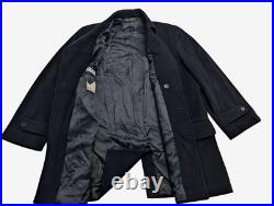 Kilgore Mens Angora Luxury Wool Blend Mid Length BLUE Coat Made in Italy 2XL