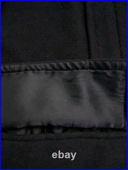 Kilgore Mens Angora Luxury Wool Blend Mid Length BLUE Coat Made in Italy 2XL