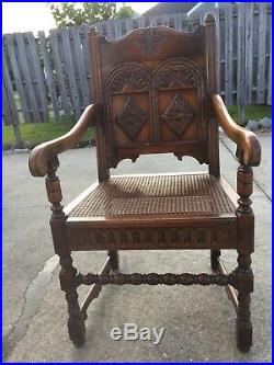 Kittinger Chair 1900-1930 vintage old chair Jacobean English style antique