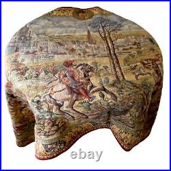 LARGE TAPESTRY WALL DECOR 78 long- Old World Antique Scene Wall Hanging