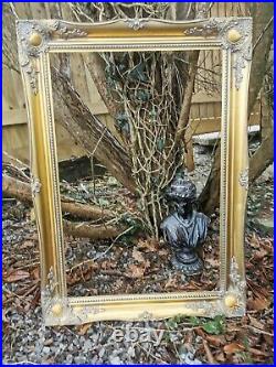 Large Frame 20 x 30 Aprx Rebate Vtg Old Masters Style Ornate Baroque Picture