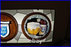 Large Vintage 1960's Heileman Old Style Beer Lighted Bar Tavern 37 Sign WORKS