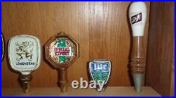 Lot Of 29 Vintage Beer Tappers Pabst Miller Old Style Schlitz Leinies Gettelman