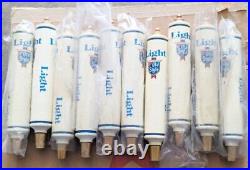 Lot of 10 Vintage Heileman's Old Style Acrylic Beer Tap Handle 9 1/2