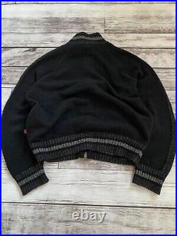 Luxury Old Money Style Vintage 2005 Dolce Gabbana Zip-Up Wool Sweater