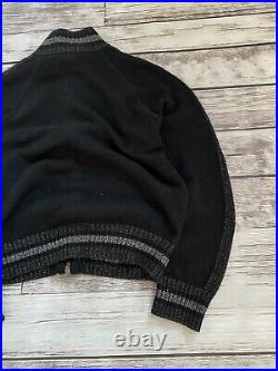 Luxury Old Money Style Vintage 2005 Dolce Gabbana Zip-Up Wool Sweater