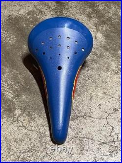 MONZA Lightning Seat Blue Old School BMX Saddle Replica of Elina Vintage Style MONZA Lightning Seat Blue Old School BMX Saddle Replica of Elina Vintage Style