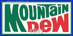 MOUNTAIN DEW SODA POP 70s STYLE VINTAGE OLD SIGN REMAKE ALUMINUM SIZE OPTIONS